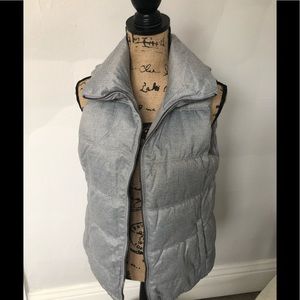 Gray puffer vest
